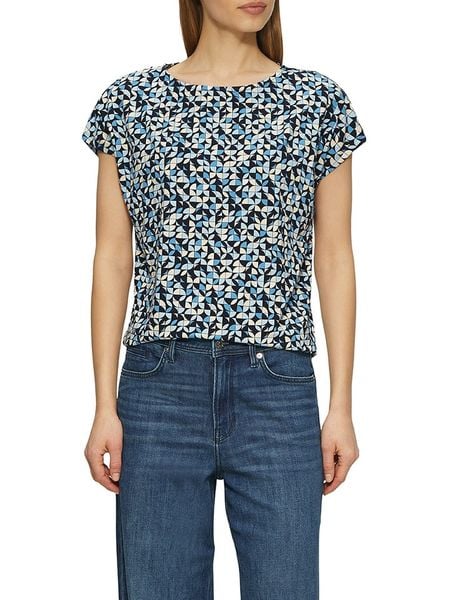 S.Oliver Koszulka w kolorze granatowo-niebieskim rozmiar: 36. Niebieskie bluzki s.Oliver, s, bez wzorów, bez kołnierzyka, bez ramiączek. Za 41,39 zł.