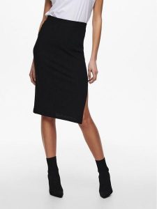 ONLY Spódnica ołówkowa 15233600 Czarny Slim Fit. Czarne spódnice ONLY, m, bez wzorów, z syntetyku. Za 79,99 zł.