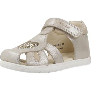 Sandały GEOX B SANDAL MACCHIA Złoty. Żółte buty trekkingowe Geox, ze skóry, bez zapięcia. Za 236,99 zł.