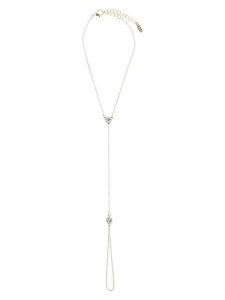 Otazu Pozłacana bransoletka z kryształami Swarovski na kostkę rozmiar: onesize. Żółte bransoletki Otazu, z kryształem, pozłacane. Za 43,78 zł.