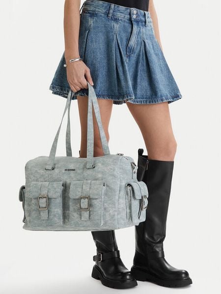 G-Star Raw Torebka EO-LDA8482J Niebieski. Niebieskie torebki klasyczne G-Star Raw, bez wzorów, z materiału, bez dodatków. Za 359,99 zł.