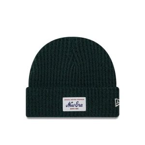 Czapka New Era Skull knit. Zielone czapki New Era, bez wzorów. W wyprzedaży za 120,00 zł.