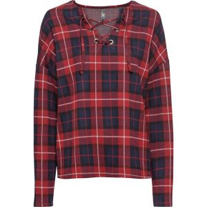 Bluza dresowa bonprix czerwono-niebieski w kratę. Bluzy marki 4f. Za 89,99 zł.