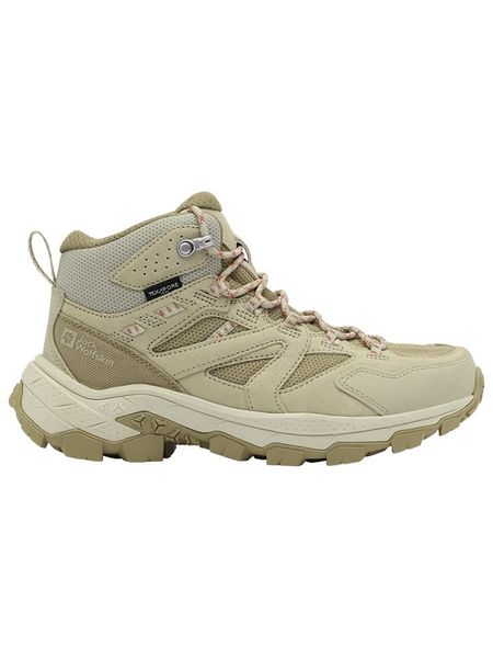 Jack Wolfskin Buty turystyczne "Vojo Tour" w kolorze beżowym rozmiar: 37. Brązowe buty trekkingowe Jack Wolfskin, z materiału, bez zapięcia. Za 454,95 zł.