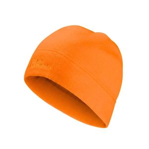 Czapka zimowa dla dorosłych Jack Wolfskin Real Stuff. Brązowe czapki Jack Wolfskin, bez wzorów, z polaru. Za 62,00 zł.