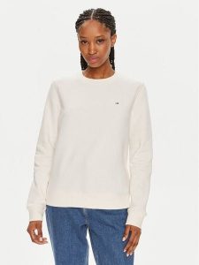 Tommy Jeans Bluza Flag DW0DW19726 Écru Regular Fit. Bluzy Tommy Jeans, s, bez wzorów, z bawełny, bez kaptura. Za 329,99 zł.