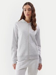 4F Bluza 4FWSS24TSWSF0956 Szary Regular Fit. Szare bluzy 4f, xs, bez wzorów, z bawełny, bez kaptura. Za 89,99 zł.