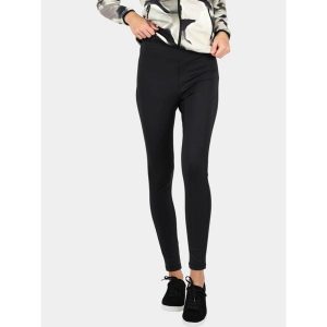 Legginsy damskie Luhta Ikkamo. Czarne legginsy Luhta, bez wzorów. Za 339,00 zł.