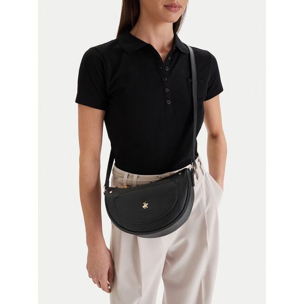 Torebka Beverly Hills Polo Club. Czarne listonoszki Beverly Hills Polo Club, bez wzorów, bez dodatków. Za 159,99 zł.