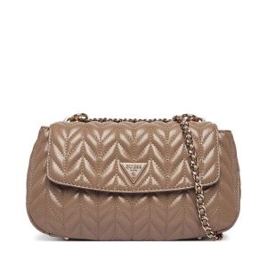 Torebka Guess. Brązowe torebki klasyczne Guess, z aplikacjami, bez dodatków. Za 699,99 zł.