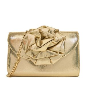 Torebka JENNY. Żółte torebki wieczorowe Jenny, bez wzorów, bez dodatków. Za 119,99 zł.