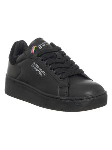 Benetton Sneakersy w kolorze czarnym rozmiar: 38. Czarne trampki Benetton, bez wzorów, bez zapięcia. Za 180,06 zł.