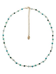 U.S. Polo Assn. Pozłacany naszyjnik z kamieniami szlachetnymi - dł. 36,5 cm rozmiar: onesize. Zielone naszyjniki U.S. Polo Assn., z agatem, pozłacane. Za 86,99 zł.