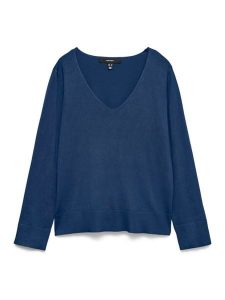 Vero Moda Sweter w kolorze granatowym rozmiar: S. Niebieskie swetry oversize Vero Moda, s, bez wzorów, bez ramiączek. Za 104,95 zł.