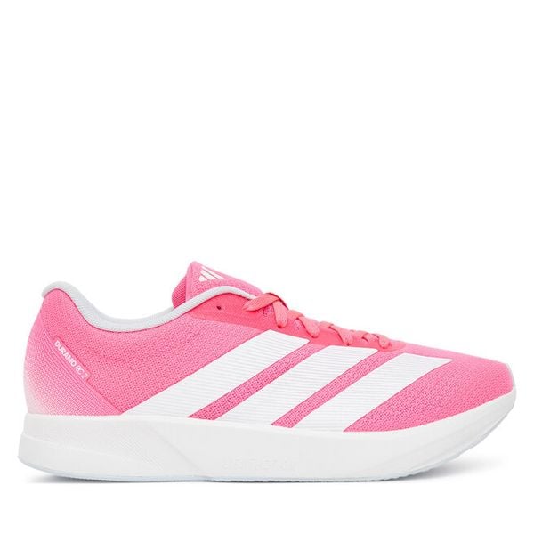Buty do biegania adidas. Czerwone buty sportowe ADIDAS, bez wzorów, bez zapięcia, do biegania. Za 219,99 zł.