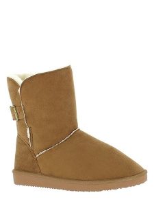 ISLAND BOOT Kozaki zimowe "Boulder" w kolorze jasnobrązowym rozmiar: 36. Brązowe kozaki Island Boot, na zimę, bez wzorów, z materiału, bez obcasa, bez zapięcia. Za 144,58 zł.