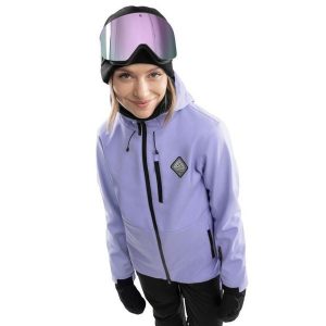 Kurtka snowboardowa damska W2-W Makalu. Niebieskie kurtki SIROKO, xs, bez wzorów, z softshellu, bez kaptura. W wyprzedaży za 339,00 zł.