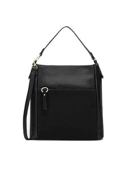 Lasocki Torebka C-LSK-K-051-06 Czarny. Czarne torebki klasyczne Lasocki, bez wzorów, bez dodatków. Za 199,99 zł.