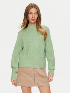 Pepe Jeans Sweter Irma Perkins PL702191 Zielony Regular Fit. Zielone swetry klasyczne Pepe Jeans, m, z jeansu, bez kołnierzyka. Za 259,99 zł.
