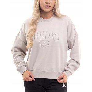 Bluza Damska adidas Dresowa Sportowa Logo bez Kaptura Bawełniana roz. XL. Brązowe bluzy ADIDAS, s, bez wzorów, z bawełny, bez kaptura. Za 206,00 zł.