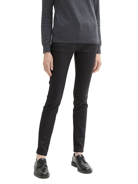 Tom Tailor Dżinsy - Skinny fit - w kolorze czarnym rozmiar: W31/L30. Czarne jeansy Tom Tailor, bez wzorów, z podwyższonym stanem. Za 65,54 zł.