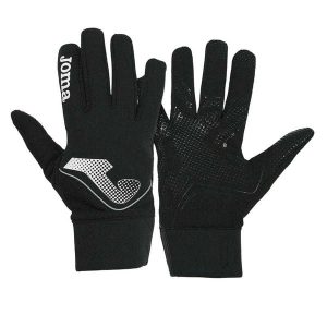 Rękawiczki Unisex Dla Dorosłych Żebrowane. Czarne rękawiczki JOMA, bez wzorów. Za 101,99 zł.