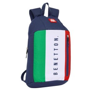 Plecak Casual Benetton Flag Poliester. Niebieskie plecaki Benetton. Za 129,10 zł.