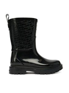 KARL LAGERFELD Kalosze KL47170 Czarny. Czarne kalosze KARL LAGERFELD, bez wzorów, z syntetyku. Za 419,99 zł.