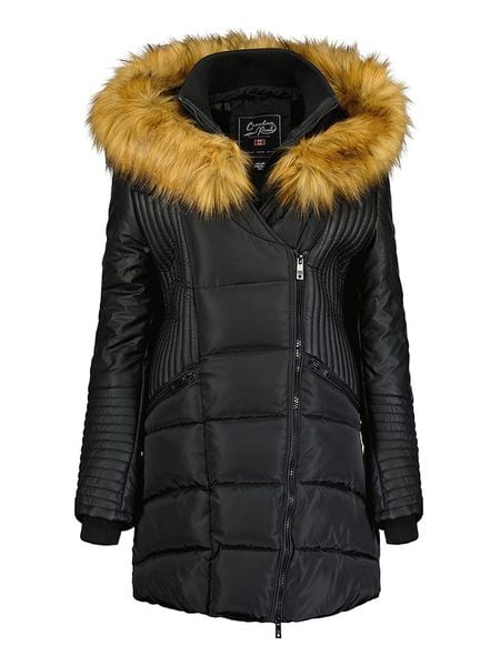 Canadian Peak Parka "Ausmoseak" w kolorze czarnym rozmiar: XL. Czarne płaszcze Canadian Peak, xl, bez wzorów, bez kaptura. Za 178,79 zł.