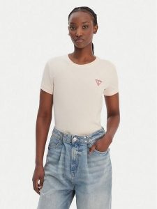 Guess T-Shirt W2YI44 J1314 Pomarańczowy Regular Fit. Brązowe t-shirty Guess, xxl, z aplikacjami, z bawełny, bez kołnierzyka, bez ramiączek. Za 129,99 zł.