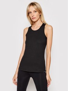 Joma Top Oasis 901170.100 Czarny Regular Fit. Czarne topy JOMA, xs, bez wzorów, z bawełny, bez kołnierzyka, bez ramiączek. Za 29,99 zł.