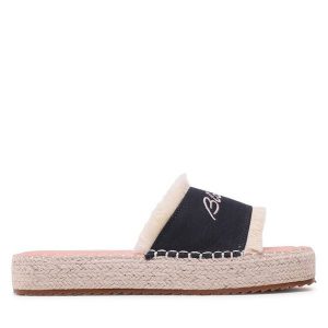 Espadryle Blauer. Niebieskie espadryle Blauer, bez wzorów, bez obcasa. Za 279,99 zł.