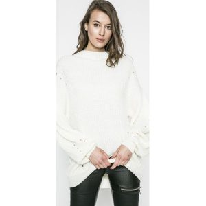 Vero Moda - Sweter Echo. Szare swetry klasyczne marki Vero Moda, z dzianiny, z krótkim rękawem. W wyprzedaży za 69,90 zł.