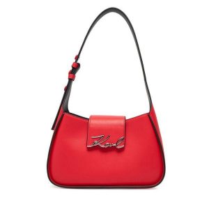 Torebka KARL LAGERFELD. Czerwone torebki klasyczne KARL LAGERFELD, bez wzorów, bez dodatków. Za 639,99 zł.