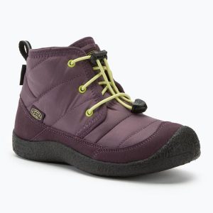 Buty juniorskie KEEN Howser II Chukka WP. Fioletowe buty trekkingowe Keen, bez zapięcia. Za 269,99 zł.