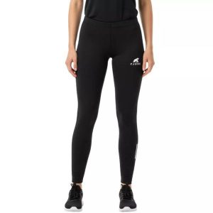 Damskie legginsy do biegania. Czarne legginsy FJORK MERINO, bez wzorów, z elastanu. Za 359,00 zł.