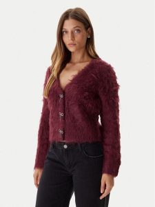 Guess Kardigan W5BR91 Z3JI2 Bordowy Relaxed Fit. Czerwone kardigany Guess, z syntetyku. Za 519,99 zł.
