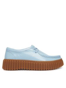 Clarks Półbuty Torhill Bee 26186669 Błękitny. Niebieskie półbuty Clarks, bez wzorów, ze skóry, bez obcasa, na płaskiej podeszwie, bez zapięcia. Za 467,99 zł.