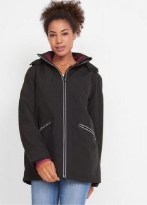 Kurtka funkcyjna outdoorowa 3 w 1 z wpinaną bluzą z polaru. Czarne kurtki bonprix, s, bez wzorów, z polaru, bez kaptura. Za 399,99 zł.