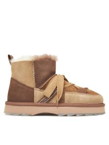 EMU Australia Śniegowce Blurred Micro Patchwork W13195 Brązowy. Brązowe buty zimowe EMU Australia, ze skóry, bez obcasa, bez zapięcia. Za 789,99 zł.