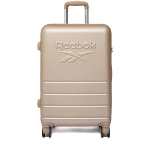 Walizka średnia Reebok. Brązowe walizki Reebok, bez wzorów, średnie. Za 299,99 zł.
