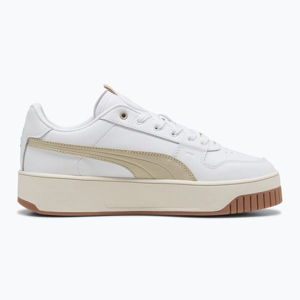 Buty damskie PUMA Carina Street Lux. Brązowe buty sportowe Puma, bez wzorów, bez zapięcia. Za 269,99 zł.