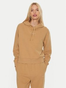 Tommy Hilfiger Bluza WW0WW42896 Beżowy Regular Fit. Brązowe bluzy TOMMY HILFIGER, xl, bez wzorów, z bawełny, bez kaptura. Za 319,99 zł.