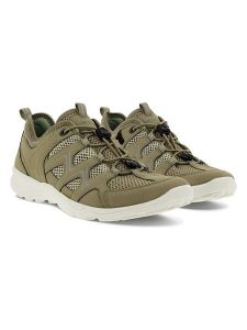 Ecco Sneakersy w kolorze khaki rozmiar: 38. Brązowe trampki ecco, bez wzorów, z materiału, bez zapięcia. Za 343,45 zł.