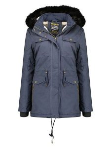 Geographical Norway Parka "Celeste" w kolorze niebieskim rozmiar: L. Niebieskie płaszcze Geographical Norway, l, bez wzorów, bez kaptura. Za 323,95 zł.