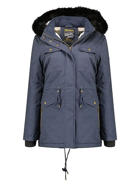 Geographical Norway Parka "Celeste" w kolorze niebieskim rozmiar: L. Niebieskie płaszcze Geographical Norway, l, bez wzorów, bez kaptura. Za 323,95 zł.