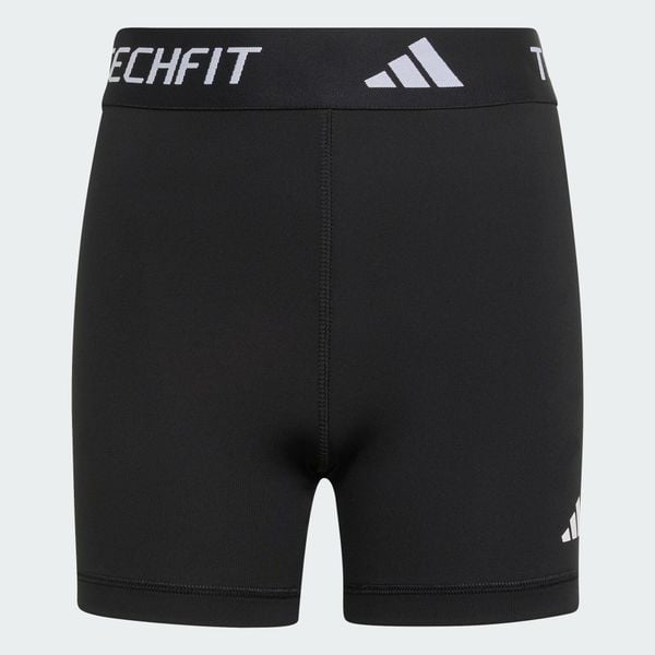 KRÓTKIE LEGGINSY TECHFIT. Białe legginsy ADIDAS, bez wzorów, z dzianiny, krótkie. Za 99,95 zł.