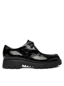 HÖGL Półbuty 0-102415-01000 Czarny. Czarne półbuty HÖGL, bez wzorów, z lakierowanej skóry, bez obcasa, na płaskiej podeszwie, bez zapięcia. Za 499,99 zł.