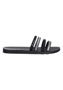 Klapki damskie Ipanema Mesh Slide IIl FEM 83751 BP394. Czarne klapki Ipanema, bez wzorów, z gumy, bez obcasa. Za 143,12 zł.