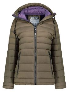 ANAPURNA Kurtka pikowana "Azulana" w kolorze khaki rozmiar: S. Brązowe kurtki ANAPURNA, s, bez wzorów, bez kaptura. Za 173,99 zł.